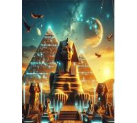 Jigsaw Puzzles for Adults 200 Piece jigsaw puzzles for Adult Educational Game Challenge Toy 200 Pieces Puzzle Challenging Games for The Whole for adults,Egyptian Statue Pyramid puzzle Gifts