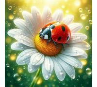 Jigsaw Puzzles for Adults 200 Piece jigsaw puzzles for Adult Educational Game Challenge Toy 200 Pieces Puzzle Challenging Games for The Whole for adults,Flower Daisy Ladybug puzzle Gifts