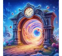 Jigsaw Puzzles for Adults 200 Piece jigsaw puzzles for Adult Educational Game Challenge Toy 200 Pieces Puzzle Challenging Games for The Whole for adults,Fantasy Time Space puzzle Gifts