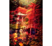 Jigsaw Puzzles for Adults 200 Piece jigsaw puzzles for Adult Educational Game Challenge Toy 200 Pieces Puzzle Challenging Games for The Whole for adults,Japanese Temple Garden puzzle Gifts