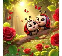 Jigsaw Puzzles for Adults 200 Piece jigsaw puzzles for Adult Educational Game Challenge Toy 200 Pieces Puzzle Challenging Games for The Whole for adults,Red Rose Ladybug puzzle Gifts