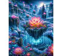 Jigsaw Puzzles for Adults 200 Piece jigsaw puzzles for Adult Educational Game Challenge Toy 200 Pieces Puzzle Challenging Games for The Whole for adults,Fantasy Lotus Island puzzle Gifts