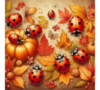 Jigsaw Puzzles for Adults 200 Piece jigsaw puzzles for Adult Educational Game Challenge Toy 200 Pieces Puzzle Challenging Games for The Whole for adults,Autumn Leaf Ladybugs puzzle Gifts