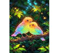 Jigsaw Puzzles for Adults 200 Piece jigsaw puzzles for Adult Educational Game Challenge Toy 200 Pieces Puzzle Challenging Games for The Whole for adults,Grove Fluorescent Sparrow puzzle Gifts