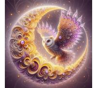 Jigsaw Puzzles for Adults 200 Piece jigsaw puzzles for Adult Educational Game Challenge Toy 200 Pieces Puzzle Challenging Games for The Whole for adults,Abstract Moon Owl puzzle Gifts