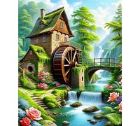 Jigsaw Puzzles for Adults 200 Piece jigsaw puzzles for Adult Educational Game Challenge Toy 200 Pieces Puzzle Challenging Games for The Whole for adults,Cottage Bridge River puzzle Gifts