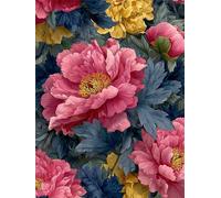 Jigsaw Puzzles for Adults 200 Piece Pink Vintage Floral, Jigsaws 200 pieces for adults Family Activity, Challenging puzzles Games, Colourful, Beautiful Decoration Puzzle