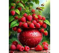 Jigsaw Puzzles for Adults 200 Piece Red Vase Bees, Jigsaws 200 pieces for adults Family Activity, Challenging puzzles Games, Colourful, Beautiful Decoration Puzzle