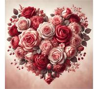 Jigsaw Puzzles for Adults 200 piece Romantic Floral Heart, 200 Piece Difficult jigsaw puzzles for adults, Challenging Jigsaws 200 pieces, Puzzle Game for The Whole for Women, Gifts for Men 28x28cm