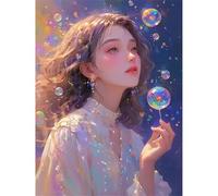 Jigsaw Puzzles for Adults 200 Piece Starry Night Girl, Jigsaws 200 pieces for adults Family Activity, Challenging puzzles Games, Colourful, Beautiful Decoration Puzzle