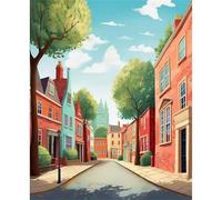 Jigsaw Puzzles for Adults 200 Piece Urban Street Trees, Jigsaws 200 pieces for adults Family Activity, Challenging puzzles Games, Colourful, Beautiful Decoration Puzzle