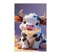 Jigsaw Puzzles for Adults 200 Pieces Animal Cows, Challenge High Difficulty, Educational Games Impossible Puzzle, Puzzles for Adults 200 Piece