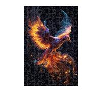 Jigsaw Puzzles for Adults 200 Pieces Animal Phoenix Yellow, Challenge High Difficulty, Educational Games Impossible Puzzle, Puzzles for Adults 200 Piece
