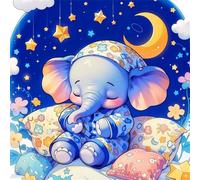 Jigsaw Puzzles for Adults 200 Pieces Cartoon Elephant, Puzzles for Adults, Challenging Game, Impossible Hard Challenge, Puzzle for Adult 200 Pieces