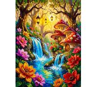 Jigsaw Puzzles for Adults 200 Pieces, Cartoon Mushroom Puzzles for Adults 200 Pieces, Challenging Puzzle 14x10 inch, Interactive Puzzle Gift for Stress Selief and Relaxation