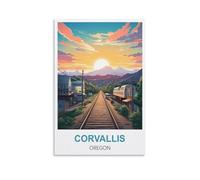 Jigsaw Puzzles for Adults 200 Pieces Corvallis Oregon DIY Funny Parent-Child Educational Game Toy Sunset Puzzle Gift for Mom, Wife, Friend 35x25cm