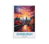 Jigsaw Puzzles for Adults 200 Pieces Edinburgh Scotland Challenging Game Toys, Impossible Puzzle, Family Decoration Puzzle 35x25cm