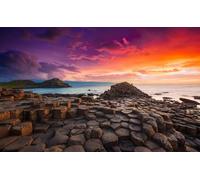 Jigsaw Puzzles for Adults 200 Pieces Giant's Causeway Sunset Northern Ireland UK 35x25CM