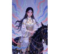 Jigsaw Puzzles for Adults 200 Pieces, Horseback Woman Puzzles for Adults 200 Pieces, Challenging Puzzle 14x10 inch, Interactive Puzzle Gift for Stress Selief and Relaxation