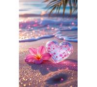Jigsaw Puzzles for Adults 200 Pieces Impossible Hard Difficult Challenging Puzzles for Adults 200 Pieces Puzzle Beach Flower Hearts