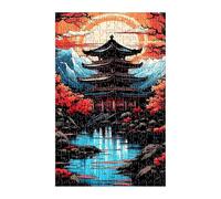 Jigsaw Puzzles for Adults 200 Pieces Japan Landscape, Challenge High Difficulty, Educational Games Impossible Puzzle, Puzzles for Adults 200 Piece