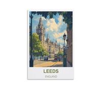 Jigsaw Puzzles for Adults 200 Pieces，Leeds Englands 200 Piece Jigsaw Puzzles for Adults -Fun Challenging & Brainteasing Adults Jigsaw Puzzle 35x25cm