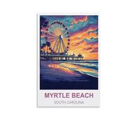 Jigsaw Puzzles for Adults 200 Pieces Myrtle Beach South Carolina Challenging Game Toys, Impossible Puzzle, Family Decoration Puzzle 35x25cm