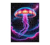 Jigsaw Puzzles for Adults 200 Pieces Starlit Sky Jellyfish, Challenge High Difficulty, Educational Games Impossible Puzzle, Puzzles for Adults 200 Piece