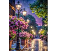 Jigsaw Puzzles for Adults 200 Pieces, Streets Rain Night Puzzles for Adults 200 Pieces, Challenging Puzzle 14x10 inch, Interactive Puzzle Gift for Stress Selief and Relaxation