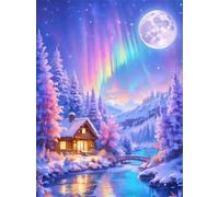 Jigsaw Puzzles for Adults 200 Pieces Winter Wonderland Woods, 35x25cm 200 pieces puzzles for adults, Educational Game Challenge Toy, Impossible Puzzle for Family Activity