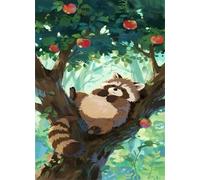 Jigsaw Puzzles for Adults 200, Puzzles for Adults Animals Raccoon Fruit, Challenging Difficult Logic Puzzle, Puzzle 200 Pieces for Adult 13.8 x 9.8 inch