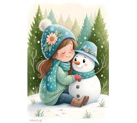 Jigsaw Puzzles for Adults 200, Puzzles for Adults Cartoon Snowman, Challenging Difficult Logic Puzzle, Puzzle 200 Pieces for Adult 13.8 x 9.8 inch