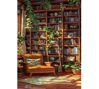 Jigsaw Puzzles for Adults 200, Puzzles for Adults Warm Study, Challenging Difficult Logic Puzzle, Puzzle 200 Pieces for Adult 13.8 x 9.8 inch