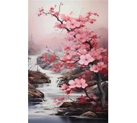 Jigsaw Puzzles for Adults 200 River Plum Blossoms Puzzle Impossible Hard Difficult Challenging Puzzle for Adults 200 Piece Puzzle Games 13.8 x 9.8 inch
