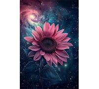Jigsaw Puzzles for Adults 200 Starry Sky Sunflower Puzzle Impossible Hard Difficult Challenging Puzzle for Adults 200 Piece Puzzle Games 13.8 x 9.8 inch