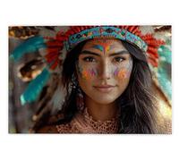 Jigsaw Puzzles for Adults 2000, 2000 Piece Jigsaw Puzzles for Adults, Challenging Wooden Jigsaws Puzzle for The Whole for Women, Puzzle for Home Wall Decor, Gifts for Women/Men, Theme: Woman, U-86