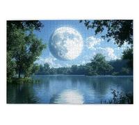 Jigsaw Puzzles for Adults 2000, 2000 Piece Jigsaw Puzzles for Adults, Challenging Wooden Jigsaws Puzzle for The Whole for Women, Puzzle for Home Wall Decor, Gifts for Women/Men, Theme: Moon, A-48