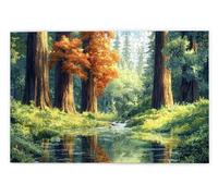Jigsaw Puzzles for Adults 2000, 2000 Piece Jigsaw Puzzles for Adults, Challenging Wooden Jigsaws Puzzle for The Whole for Women, Puzzle for Home Wall Decor, Gifts for Women/Men, Theme: Forest, P-96