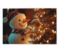 Jigsaw Puzzles for Adults 2000, 2000 Piece Jigsaw Puzzles for Adults, Challenging Wooden Jigsaws Puzzle for The Whole for Women, Puzzle for Home Wall Decor, Gifts for Women/Men, Theme: Snowman, X-48