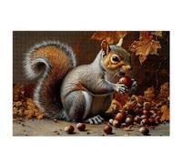 Jigsaw Puzzles for Adults 2000, 2000 Piece Jigsaw Puzzles for Adults, Wooden Puzzle Game for The Whole for Men, Animal Puzzle for Christmas Decorations, Gifts for Women, Theme: Squirrel Pattern, P-22