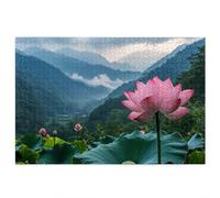 Jigsaw Puzzles for Adults 2000, 2000 Piece Jigsaw Puzzles for Adults, Wooden Puzzle Game for The Whole for Men, Landscape Puzzle for Christmas Decorations, Gifts for Women, Water Lily Pattern, K-40