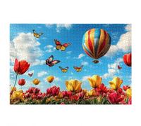 Jigsaw Puzzles for Adults 2000, 2000 Piece Jigsaw Puzzles for Adults, Wooden Puzzle Game for The Whole for Men, Flower Puzzle for Christmas Decorations, Gifts for Women, Theme: Butterfly Pattern, V-48