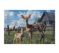 Jigsaw Puzzles for Adults 2000, 2000 Piece Jigsaw Puzzles for Adults, Wooden Puzzle Game for The Whole for Men, Animal Puzzle for Christmas Decorations, Gifts for Women, Theme: Deer Pattern, K-34