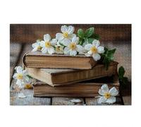 Jigsaw Puzzles for Adults 2000, 2000 Piece Jigsaw Puzzles for Adults, Wooden Puzzle Game for The Whole for Men, Magic Book Puzzle for Christmas Decorations, Gifts for Women, Flower Pattern, U-66