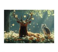 Jigsaw Puzzles for Adults 2000, 2000 Piece Jigsaw Puzzles for Adults, Wooden Puzzle Game for The Whole for Men, Animal Puzzle for Christmas Decorations, Gifts for Women, Theme: Deer Pattern, D-4