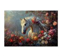 Jigsaw Puzzles for Adults 2000, 2000 Piece Jigsaw Puzzles for Adults, Wooden Puzzle Game for The Whole for Men, Animal Puzzle for Christmas Decorations, Gifts for Women, Theme: Horse Pattern, C-30