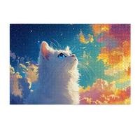 Jigsaw Puzzles for Adults 2000, 2000 Piece Jigsaw Puzzles for Adults, Wooden Puzzle Game for The Whole for Men, Cat Puzzle for Christmas Decorations, for Women, Theme: Anime Pattern, C-34