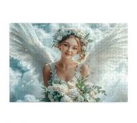Jigsaw Puzzles for Adults 2000, 2000 Piece Jigsaw Puzzles for Adults, Wooden Puzzle Game for The Whole for Men, Woman Puzzle for Christmas Decorations, Gifts for Women, Theme: Angel Pattern, F-42