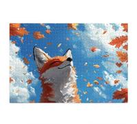 Jigsaw Puzzles for Adults 2000, 2000 Piece Jigsaw Puzzles for Adults, Wooden Puzzle Game for The Whole for Men, Animal Puzzle for Christmas Decorations, Gifts for Women, Theme: Fox Pattern, P-38