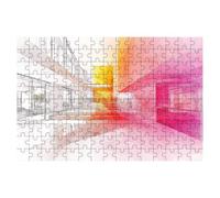 Jigsaw Puzzles for Adults 2000, Abstract Jigsaws 2000 Pieces for Adults, Impossible Jigsaws Puzzle Challenging Game for The Whole, Wooden Jigsaw Puzzles for Gifts for Women, Decor Theme:Geometry -2104